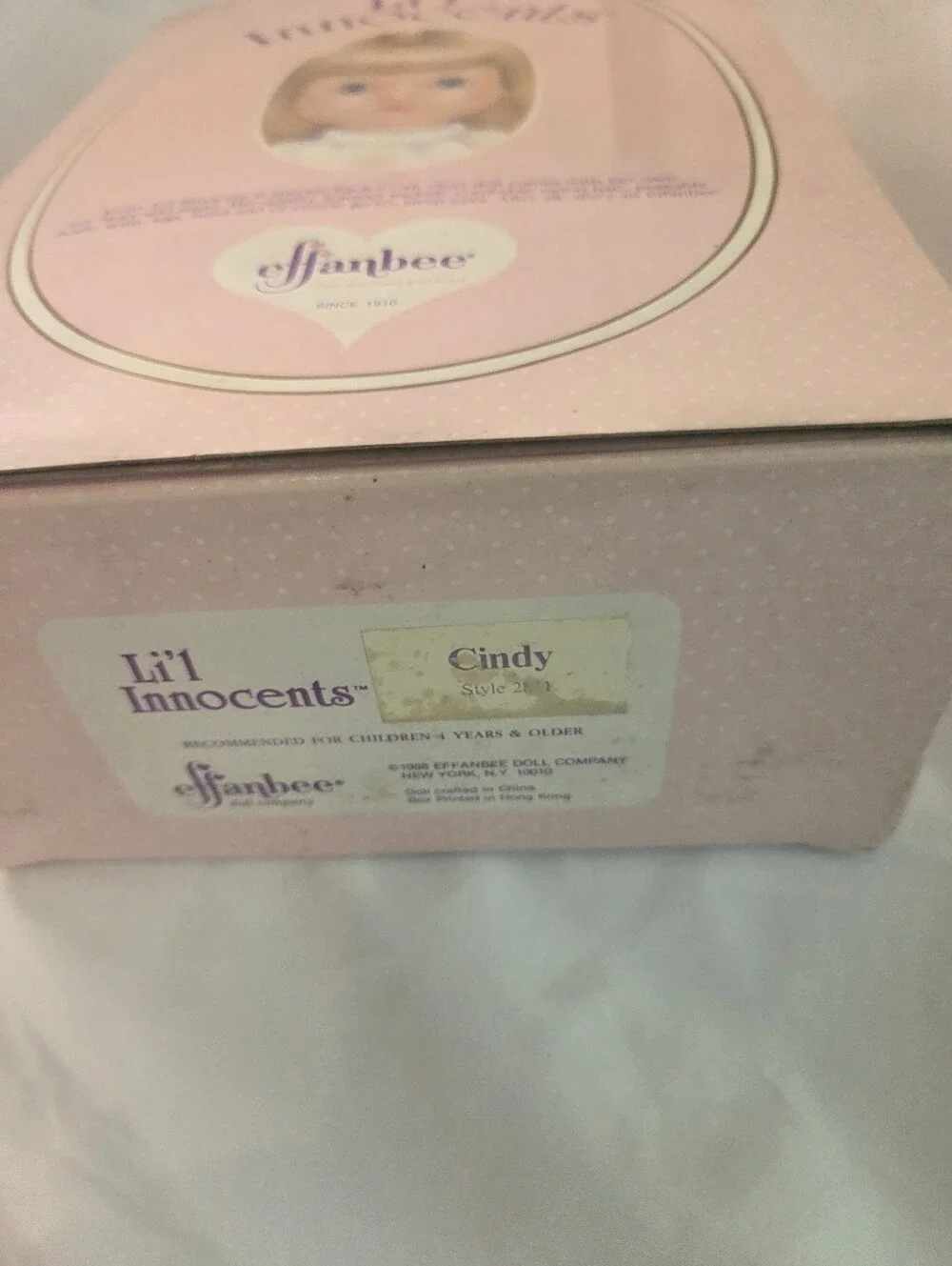 Vintage EFFANBEE Lil Innocents CINDY..new In Box.